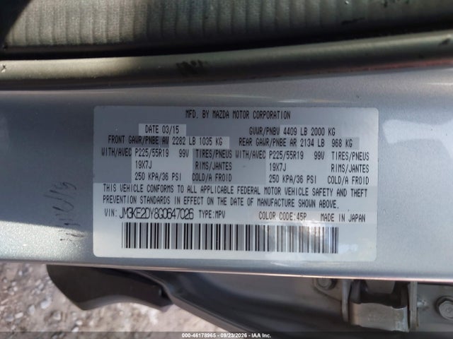 Mazda Cx-5 Grand Touring 2016 JM3KE2DY8G0647026 Image 9