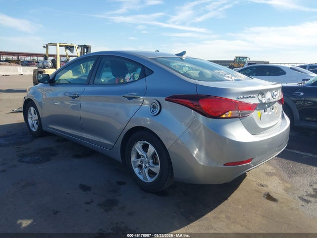 Aukcja sprzedaży 2015 Hyundai Elantra Se, vin: 5NPDH4AE6FH561956, numer aukcji: 46178987