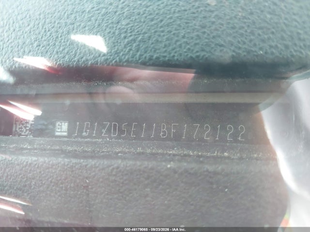 46179065 :رقم المزاد ، 1G1ZD5E11BF172122 vin ، 2011 Chevrolet Malibu 2lt مزاد بيع