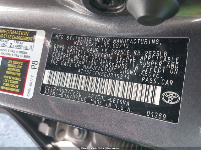 Aukcja sprzedaży 2014 Toyota Camry Se Sport, vin: 4T1BF1FK5EU315314, numer aukcji: 46179066