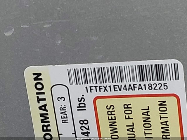 Продаж на аукціоні авто 2010 Ford F-150 Fx4/lariat/xl/xlt, vin: 1FTFX1EV4AFA18225, номер лоту: 46179078