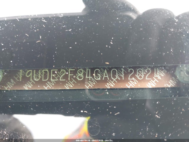 46179119 :رقم المزاد ، 19UDE2F84GA012024 vin ، 2016 Acura Ilx Premium   A-spec Packages/technology Plus   A-spec Packages مزاد بيع