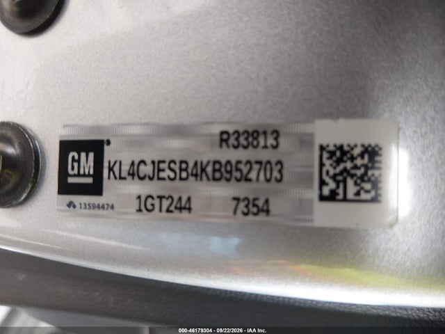 Продаж на аукціоні авто 2019 Buick Encore Awd Preferred, vin: KL4CJESB4KB952703, номер лоту: 46179304