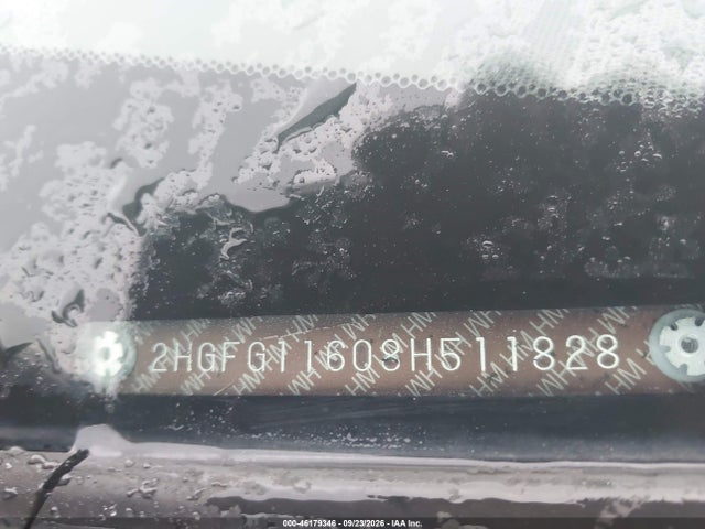 46179346 :رقم المزاد ، 2HGFG11608H511828 vin ، 2008 Honda Civic Lx مزاد بيع