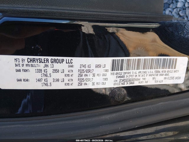 2013 Dodge Grand Caravan R/t მანქანა იყიდება აუქციონზე, vin: 2C4RDGEG6DR654944, აუქციონის ნომერი: 46179423