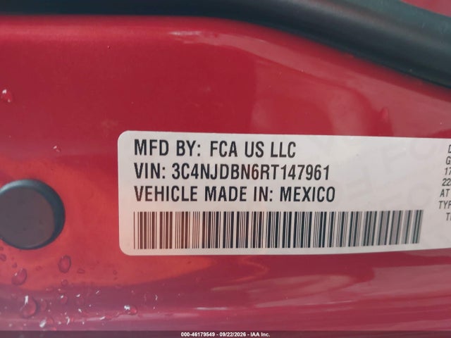 Aukcja sprzedaży 2024 Jeep Compass Latitude 4x4, vin: 3C4NJDBN6RT147961, numer aukcji: 46179549