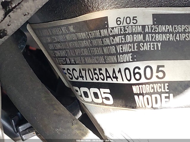 46179556 :رقم المزاد ، 1HFSC47055A410605 vin ، 2005 Honda Gl1800 مزاد بيع