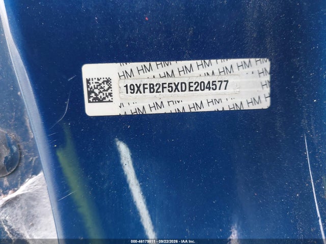 Aukcja sprzedaży 2013 Honda Civic Lx, vin: 19XFB2F5XDE204577, numer aukcji: 46179811