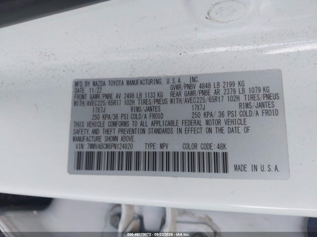 Продаж на аукціоні авто 2023 Mazda Cx-50 2.5 S Preferred Plus, vin: 7MMVABCM6PN124820, номер лоту: 46179872