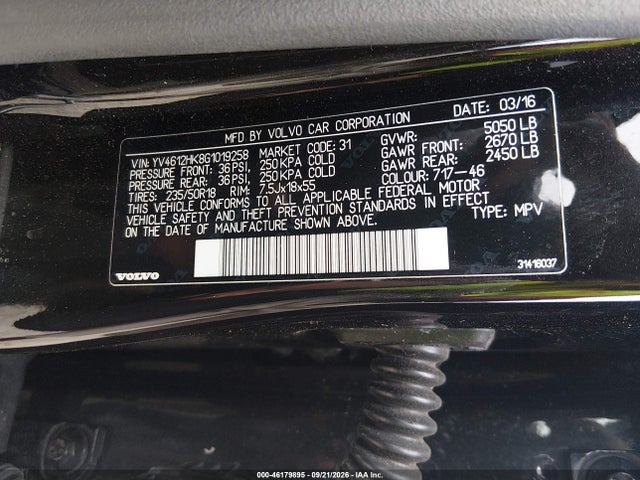 Продажа на аукционе авто 2016 Volvo V60 Cross Country T5, vin: YV4612HK8G1019258, номер лота: 46179895
