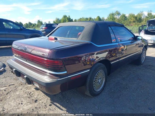 46180093 :رقم المزاد ، 1C3XU4531NF278296 vin ، 1992 Chrysler Lebaron مزاد بيع