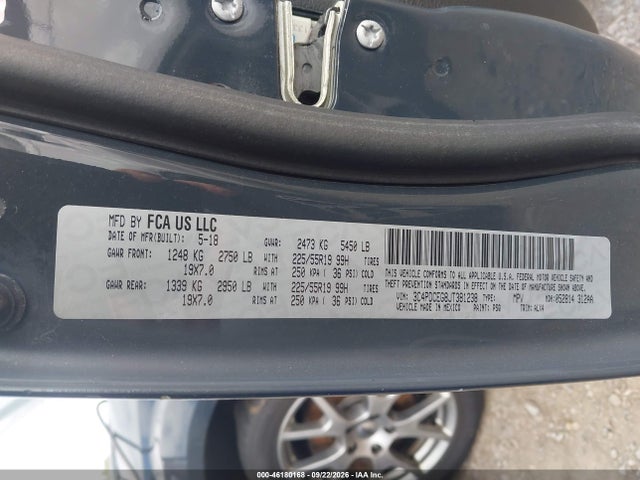 Aukcja sprzedaży 2018 Dodge Journey Gt, vin: 3C4PDCEG8JT381238, numer aukcji: 46180168