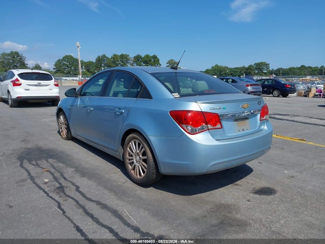 Продажа на аукционе авто 2012 Chevrolet Cruze Eco, vin: 1G1PJ5SC0C7289272, номер лота: 46180403