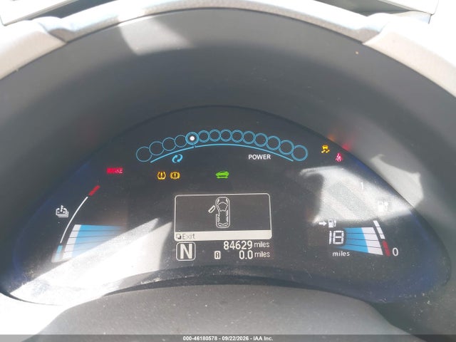 2011 Nissan Leaf Sl მანქანა იყიდება აუქციონზე, vin: JN1AZ0CP4BT008772, აუქციონის ნომერი: 46180578