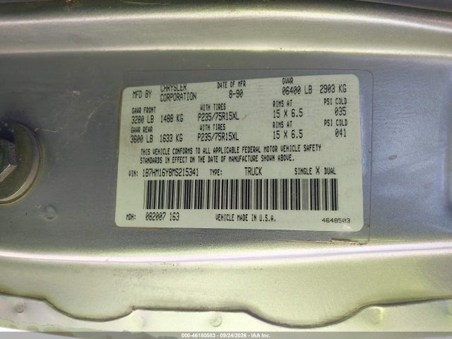 Продаж на аукціоні авто 1991 Dodge W-series W150, vin: 1B7HM16Y8MS215341, номер лоту: 46180583