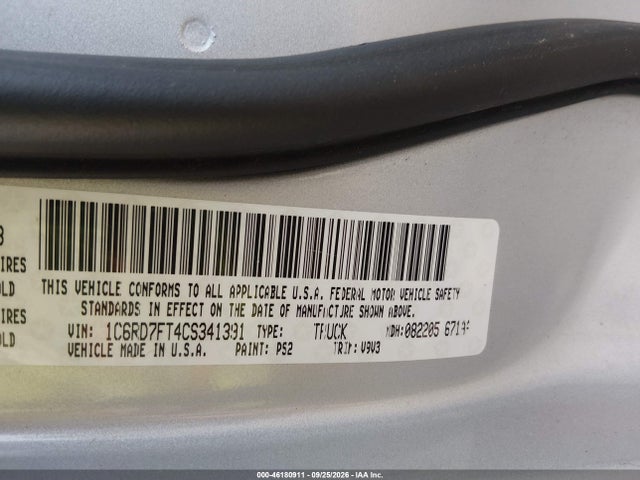 Продажа на аукционе авто 2012 Ram 1500 Express, vin: 1C6RD7FT4CS341391, номер лота: 46180911