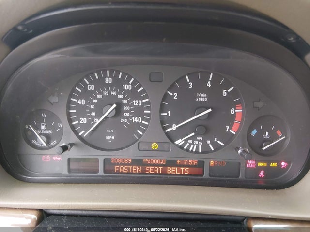 Продажа на аукционе авто 2000 Bmw 740il, vin: WBAGH8340YDP15527, номер лота: 46180940