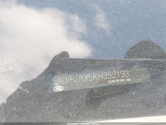 2019 Land Rover Range Rover Evoque Se/se Premium მანქანა იყიდება აუქციონზე, vin: SALVP2RX5KH352193, აუქციონის ნომერი: 46180971