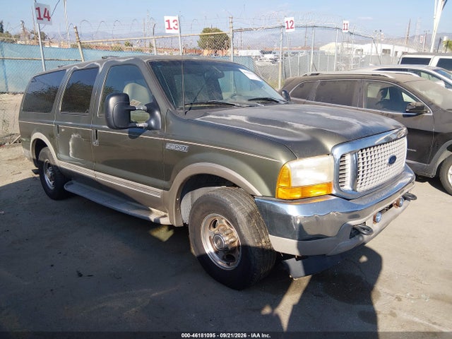 2000 Ford Excursion Limited მანქანა იყიდება აუქციონზე, vin: 1FMNU42S8YED17874, აუქციონის ნომერი: 46181095