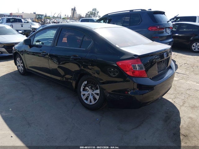 Продаж на аукціоні авто 2012 Honda Civic Lx, vin: 19XFB2F58CE377061, номер лоту: 46181110