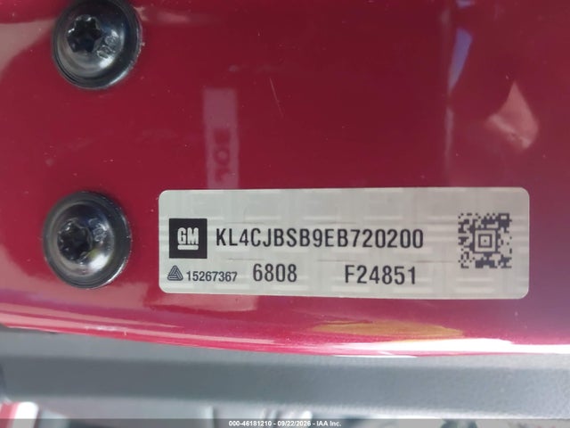 Aukcja sprzedaży 2014 Buick Encore Convenience, vin: KL4CJBSB9EB720200, numer aukcji: 46181210