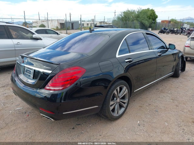 2015 Mercedes-benz S 550 4matic მანქანა იყიდება აუქციონზე, vin: WDDUG8FB4FA098057, აუქციონის ნომერი: 46181274