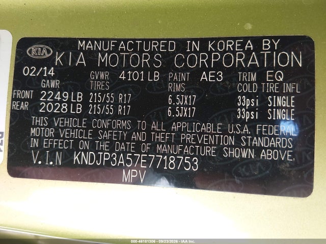 Продаж на аукціоні авто 2014 Kia Soul +, vin: KNDJP3A57E7718753, номер лоту: 46181306