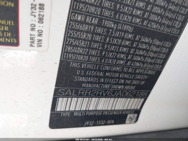 Land Rover Discovery Hse 2018 SALRR2RV6JA062188 Image 9
