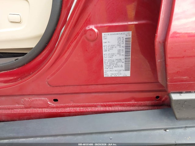 Продаж на аукціоні авто 2018 Nissan Rogue Sv, vin: 5N1AT2MV1JC823979, номер лоту: 46181486