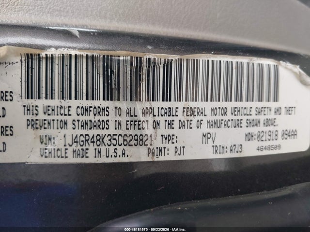 Aukcja sprzedaży 2005 Jeep Grand Cherokee Laredo, vin: 1J4GR48K35C629821, numer aukcji: 46181570
