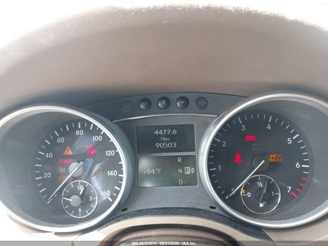 Продажа на аукционе авто 2009 Mercedes-benz Ml 350 4matic, vin: 4JGBB86EX9A447202, номер лота: 46181674