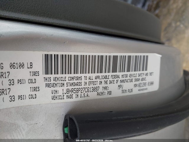 Продаж на аукціоні авто 2007 Jeep Grand Cherokee Limited, vin: 1J8HR58P27C613097, номер лоту: 46181767