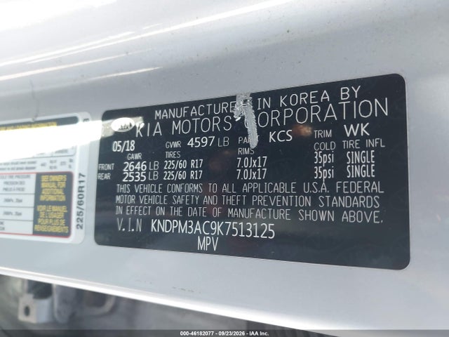 KIA Sportage Lx 2019 KNDPM3AC9K7513125 Image 9