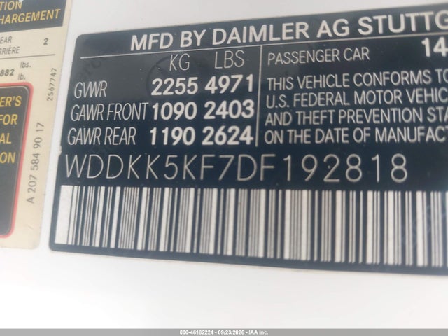 Продажа на аукционе авто 2013 Mercedes-benz E 350, vin: WDDKK5KF7DF192818, номер лота: 46182224