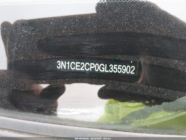 46182230 :رقم المزاد ، 3N1CE2CP0GL355902 vin ، 2016 Nissan Versa Note S (sr)/s Plus/sl/sr/sv مزاد بيع