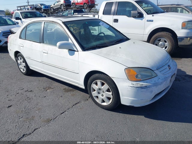 46182281 :رقم المزاد ، 2HGES25791H610138 vin ، 2001 Honda Civic Ex مزاد بيع