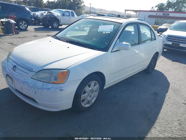 46182281 :رقم المزاد ، 2HGES25791H610138 vin ، 2001 Honda Civic Ex مزاد بيع
