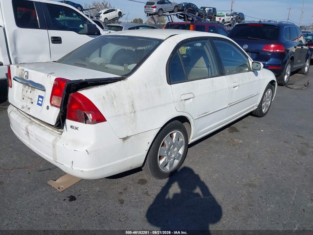 46182281 :رقم المزاد ، 2HGES25791H610138 vin ، 2001 Honda Civic Ex مزاد بيع
