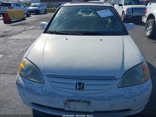 46182281 :رقم المزاد ، 2HGES25791H610138 vin ، 2001 Honda Civic Ex مزاد بيع
