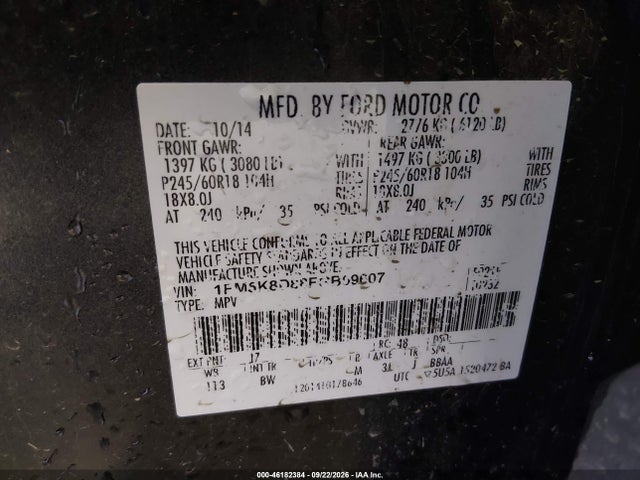 1FM5K8D88FGB09607 Ford EXPLORER XLT
