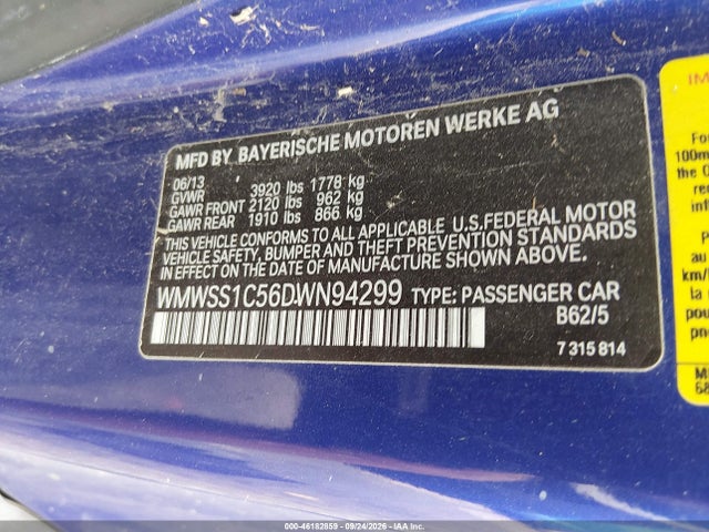 Продажа на аукционе авто 2013 Mini Paceman Cooper, vin: WMWSS1C56DWN94299, номер лота: 46182859
