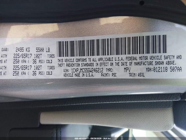 Продаж на аукціоні авто 2016 Jeep Cherokee Latitude, vin: 1C4PJMCS5GW246212, номер лоту: 46183077
