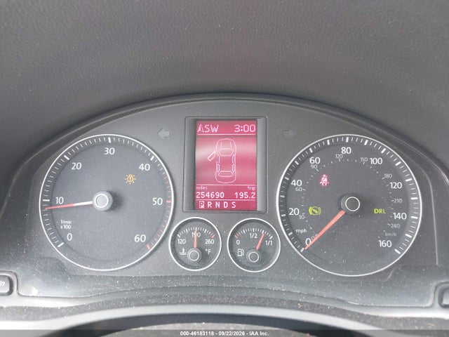 46183118 :رقم المزاد ، 3VWAL71K59M176876 vin ، 2009 Volkswagen Jetta Tdi مزاد بيع