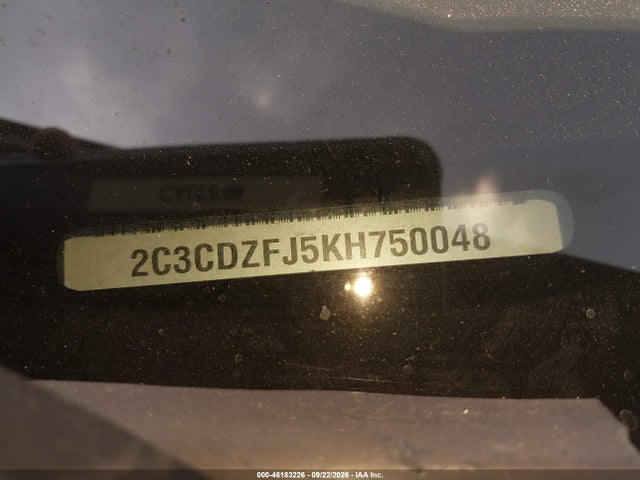 Продажа на аукционе авто 2019 Dodge Challenger R/t Scat Pack, vin: 2C3CDZFJ5KH750048, номер лота: 46183226
