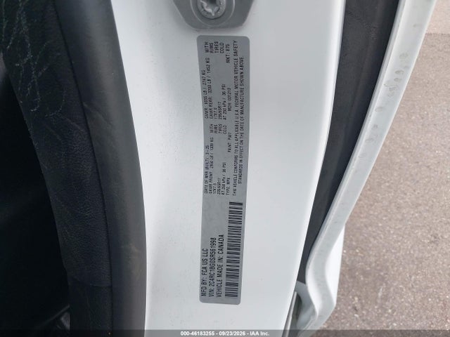 46183255 :رقم المزاد ، 2C4RC1BG0SR561998 vin ، 2025 Chrysler Pacifica Select مزاد بيع