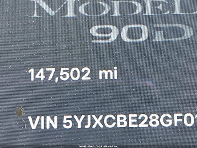 Tesla Model X 60d/70d/75d/90d/p100d 2016 5YJXCBE28GF015885 Image 16