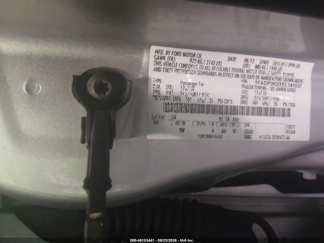 Ford FOCUS SE 2014 1FADP3K2XEL141537 Image 9