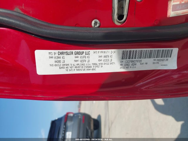 Dodge DART SXT 2014 1C3CDFBB0ED767225 Image 9