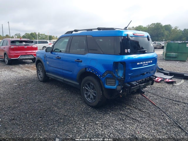 2022 Ford Bronco Sport Big Bend მანქანა იყიდება აუქციონზე, vin: 3FMCR9B60NRD17885, აუქციონის ნომერი: 46183618