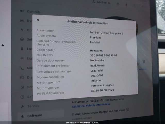 46183635 :رقم المزاد ، 5YJYGDEE8LF022571 vin ، 2020 Tesla Model Y Long Range Dual Motor All-wheel Drive مزاد بيع